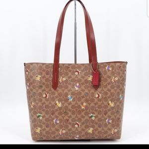 Coach Highline Signature Tote with Kitten Allover Print